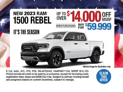 2023 Ram 1500 Rebel Retail Offer