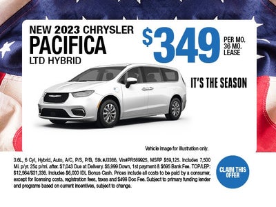 2023 Chrysler Pacifica Limited Hybrid Lease Offer